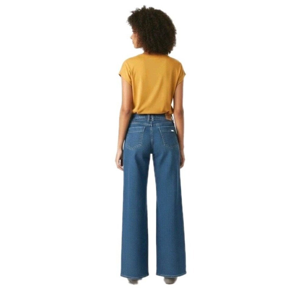 Levi Strauss Signature Vintage Inspired Tie Belted Wide Leg Jeans Women's 8/29 - Picture 6 of 15